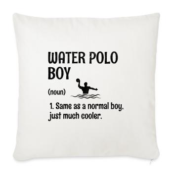 Wasserball-Junge Wie Ein Normaler Junge, Nur Viel Cool - Sofakissenbezug 45 x 45 cm - Naturweiß  - Vorne