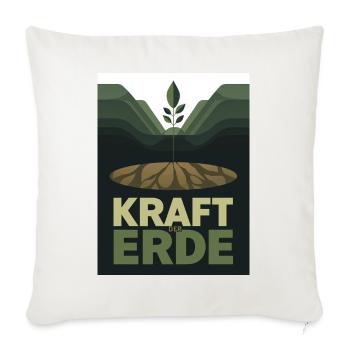 Kraft der Erde 1930s Plakat Natur Landwirtschaft - Sofakissenbezug 45 x 45 cm - Naturweiß  - Vorne