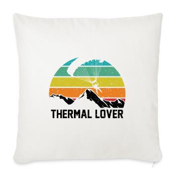 Thermal Lover Paragliding Paraglider Parachute Sky - Sofakissenbezug 45 x 45 cm - Naturweiß  - Vorne