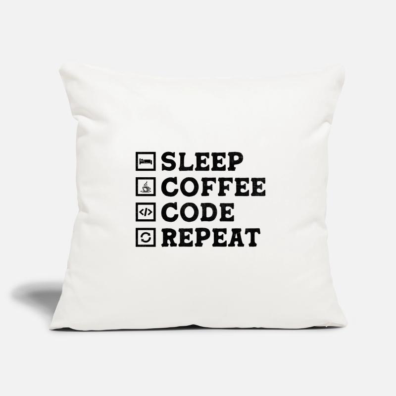 Kaffee-Codierung Programmierer Programmierer Entwickler Nerd Coff Sofakissenbezug 45 x 45 cm