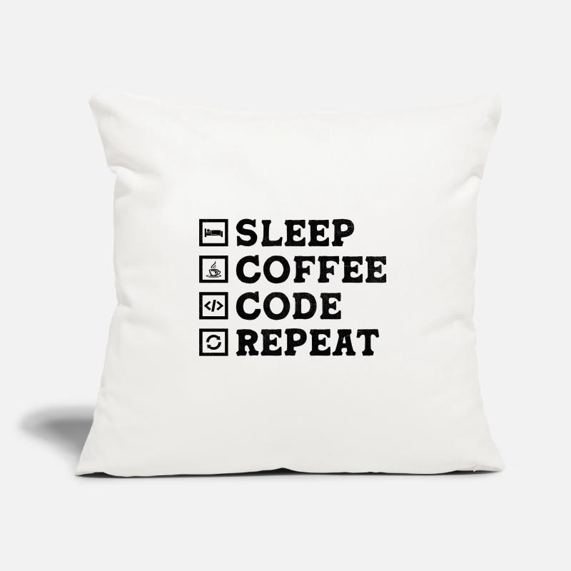 Kaffee-Codierung Programmierer Programmierer Entwickler Nerd Coff Sofakissenbezug 45 x 45 cm