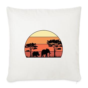 Retro Graphic Animal Keeper Zoo Keeper Animal Love - Sofakissenbezug 45 x 45 cm - Naturweiß  - Vorne