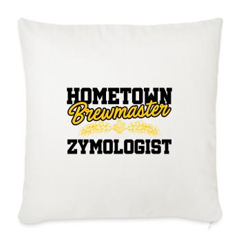 Hometown Brewmaster Zymologist Homebrewing Brewing - Sofakissenbezug 45 x 45 cm - Naturweiß  - Vorne