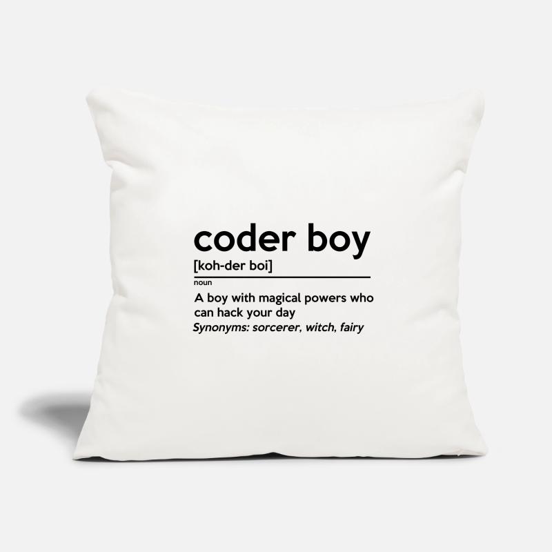 Coding Boy Definition Noun Software Developer Prog Sofakissenbezug 45 x 45 cm