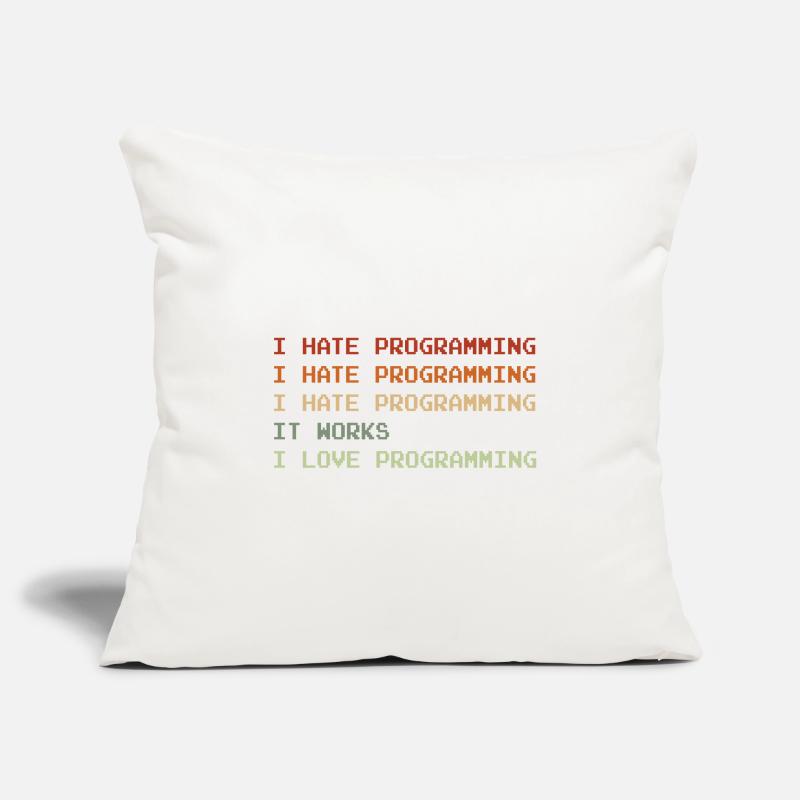 Things I Hate Programming Coder Coding Developer S Sofakissenbezug 45 x 45 cm