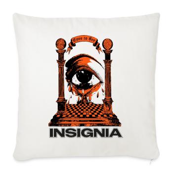 Occult landmark – eyes that see - Sofa pillowcase 17,3'' x 17,3'' (45 x 45 cm) - natural white - Front