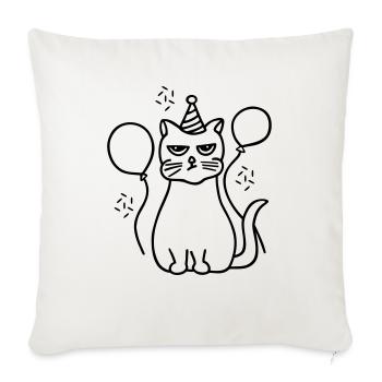 Grumpy cat - Sofa pillowcase 17,3'' x 17,3'' (45 x 45 cm) - natural white - Front