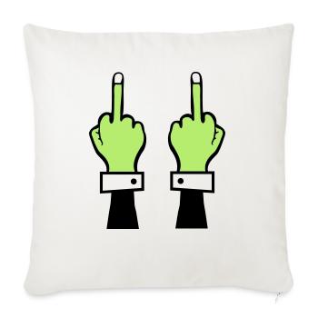 Zombie Main Majeur 2 - Housse de coussin décorative 45 x 45 cm - blanc nature - Devant
