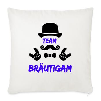 Team Groom - Sofa pillowcase 17,3'' x 17,3'' (45 x 45 cm) - natural white - Front