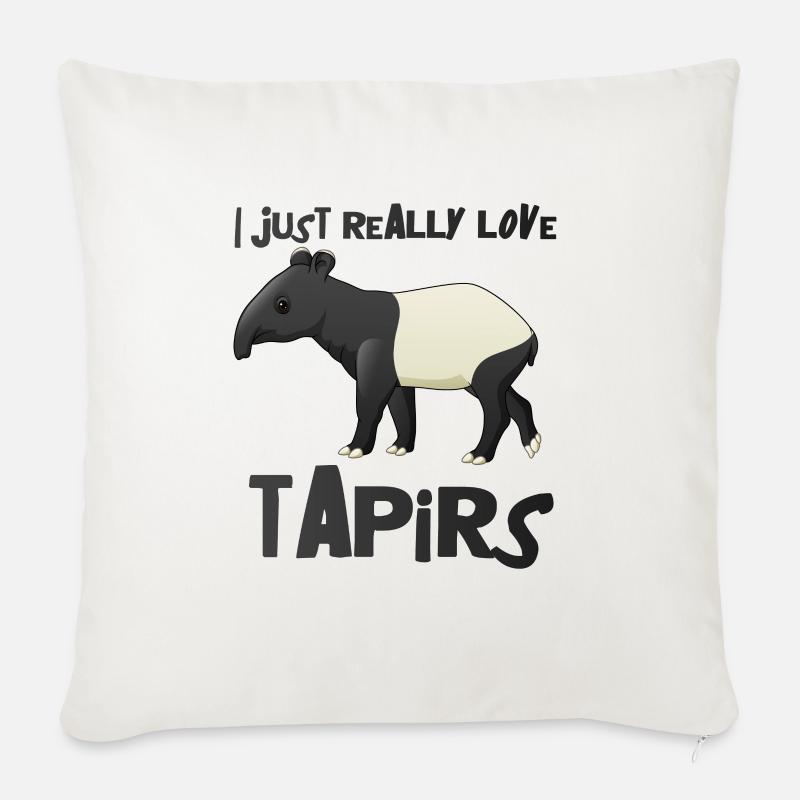 Tapir - Sofakissenbezug 45 x 45 cm - Naturweiß 