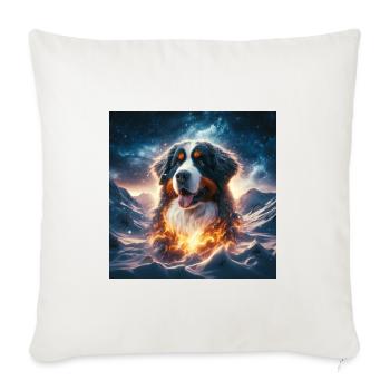 Bouvier bernois - Housse de coussin décorative 45 x 45 cm - blanc nature - Devant