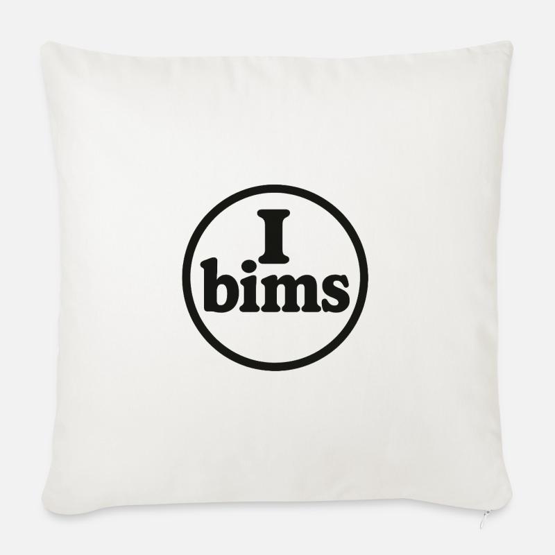 I_bims - Sofakissenbezug 45 x 45 cm - Naturweiß 