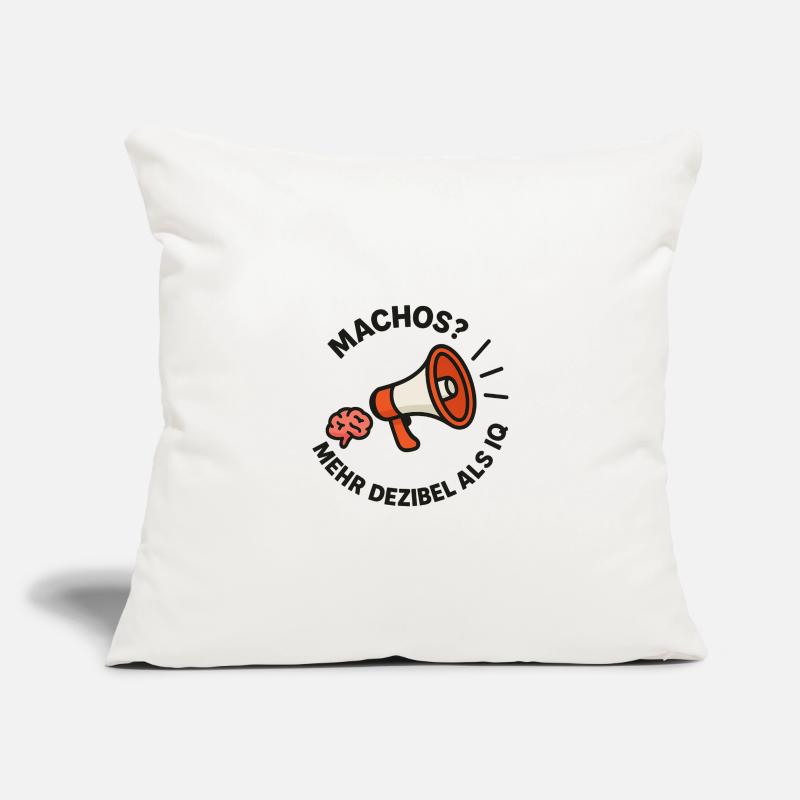 Megaphone Brain vs. Machos Sofa pillowcase 17,3'' x 17,3'' (45 x 45 cm)