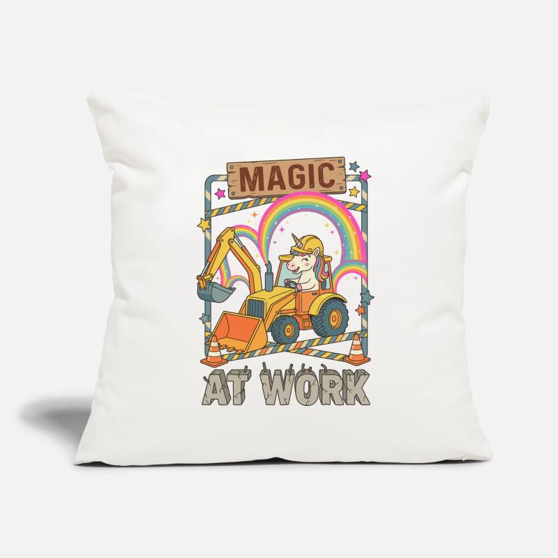 Magic At Work Einhorn Bagger Sofakissenbezug 45 x 45 cm