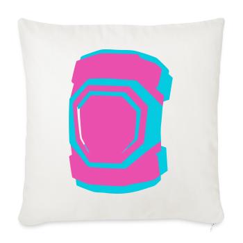 Knee Pads Roller Skating Roller Derby Skating - Sofa pillowcase 17,3'' x 17,3'' (45 x 45 cm) - natural white - Front