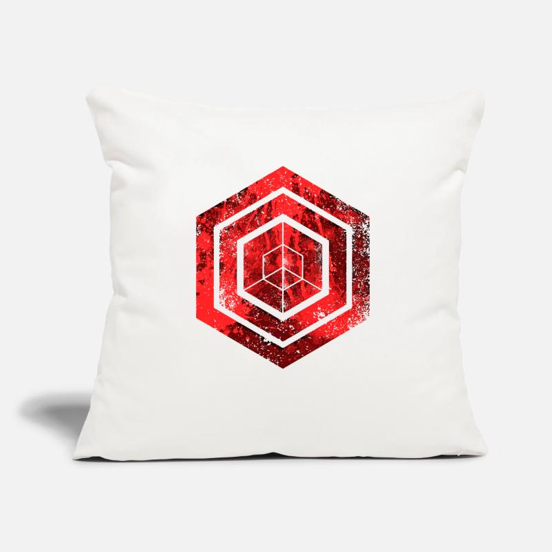hexagon programming programmer coding geometric Sofa pillowcase 17,3'' x 17,3'' (45 x 45 cm)