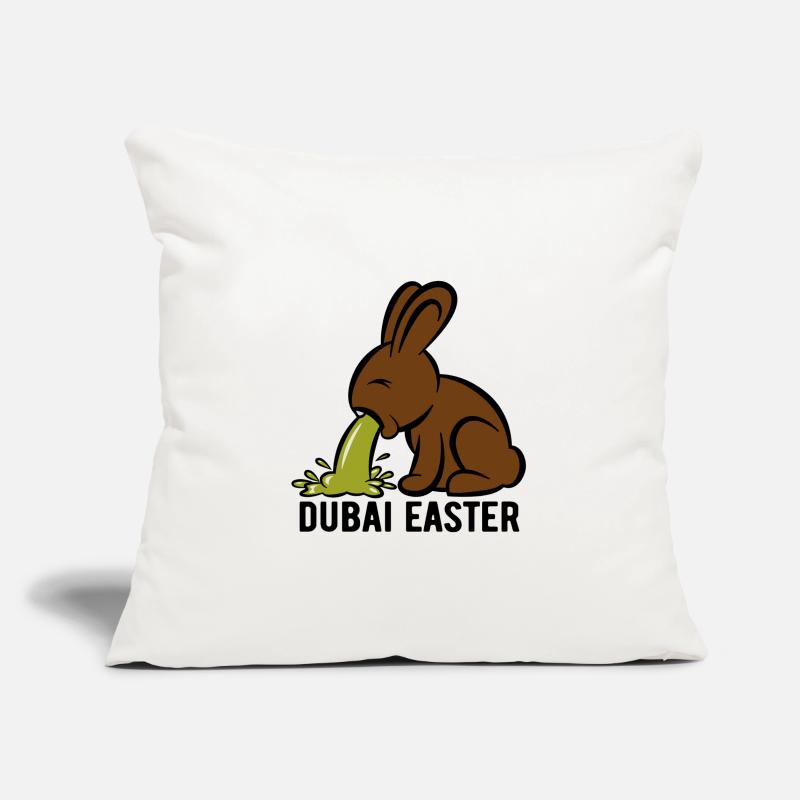 Easter Bunny Puking - Dubai Easter - Easter Sofa pillowcase 17,3'' x 17,3'' (45 x 45 cm)