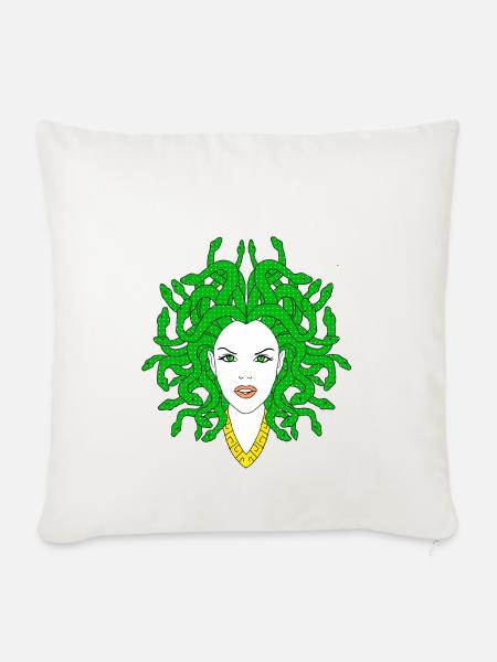 MEDUSA - Sofakissenbezug 45 x 45 cm - Naturweiß