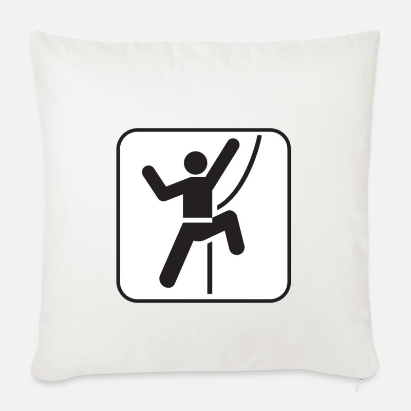 SeilKlettern - Sofakissenbezug 45 x 45 cm - Naturweiß 