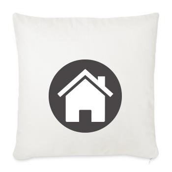 building house homes architecture house building206 - Sofa pillowcase 17,3'' x 17,3'' (45 x 45 cm) - natural white - Front