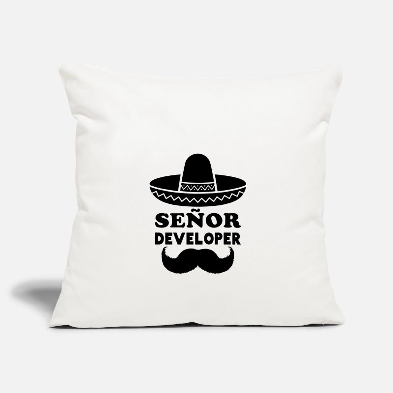 Señor Developer for Programming & Senior Developer Sofa pillowcase 17,3'' x 17,3'' (45 x 45 cm)