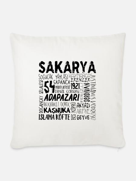 Sakarya Türkei 54 - Sofakissenbezug 45 x 45 cm - Naturweiß 