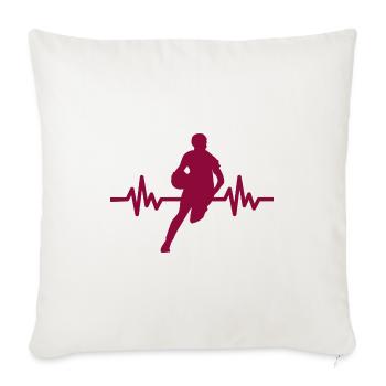 Haertbeat Basketball - USA - Team Sports - Hoops - Sofa pillowcase 17,3'' x 17,3'' (45 x 45 cm) - natural white - Front