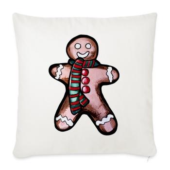 Scarfed Lebkuchen-Held - Sofakissenbezug 45 x 45 cm - Naturweiß  - Vorne