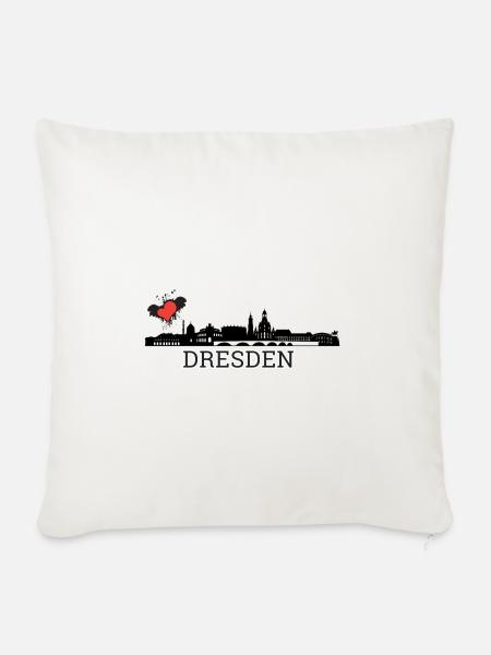 Dresden - Sofakissenbezug 45 x 45 cm - Naturweiß 