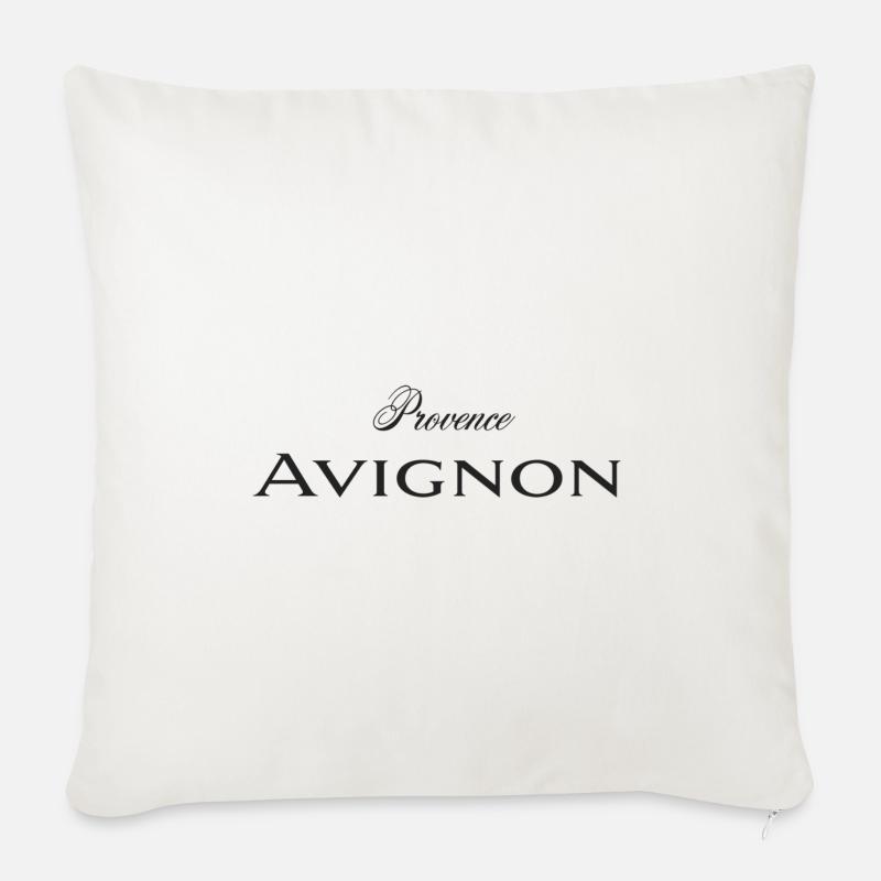 Avignon - Sofakissenbezug 45 x 45 cm - Naturweiß 
