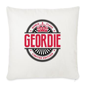 World class geordie limited edition best logo - Sofa pillowcase 17,3'' x 17,3'' (45 x 45 cm) - natural white - Front
