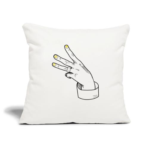 JH Hand EGO - Black&Yellow - Sofa pillowcase 17,3'' x 17,3'' (45 x 45 cm)
