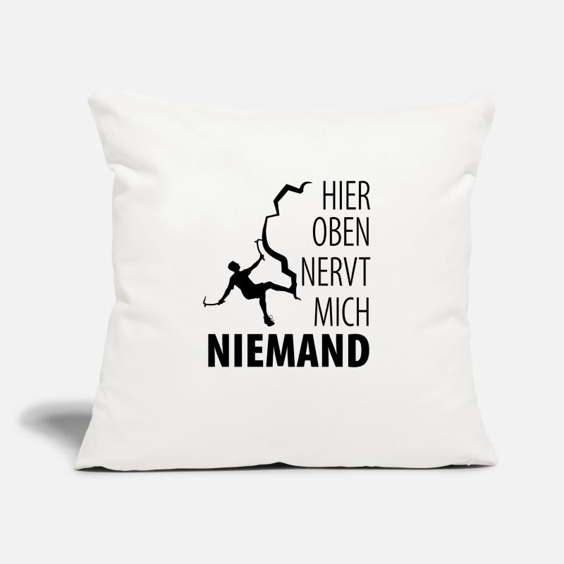 Eisklettern Eiskletterer Eispickel Sofakissenbezug 45 x 45 cm