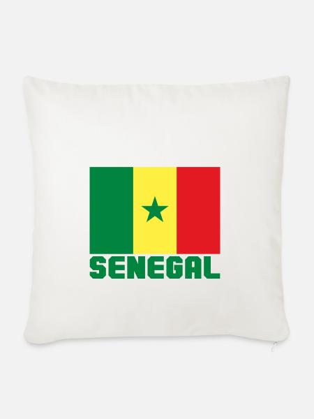 Senegal - Sofakissenbezug 45 x 45 cm - Naturweiß 
