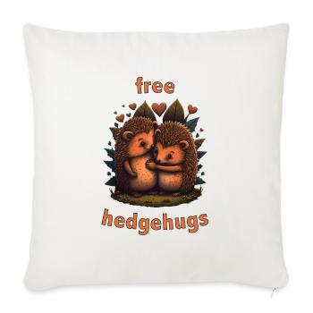 Hedgehugs gratuits - Housse de coussin décorative 45 x 45 cm - blanc nature - Devant
