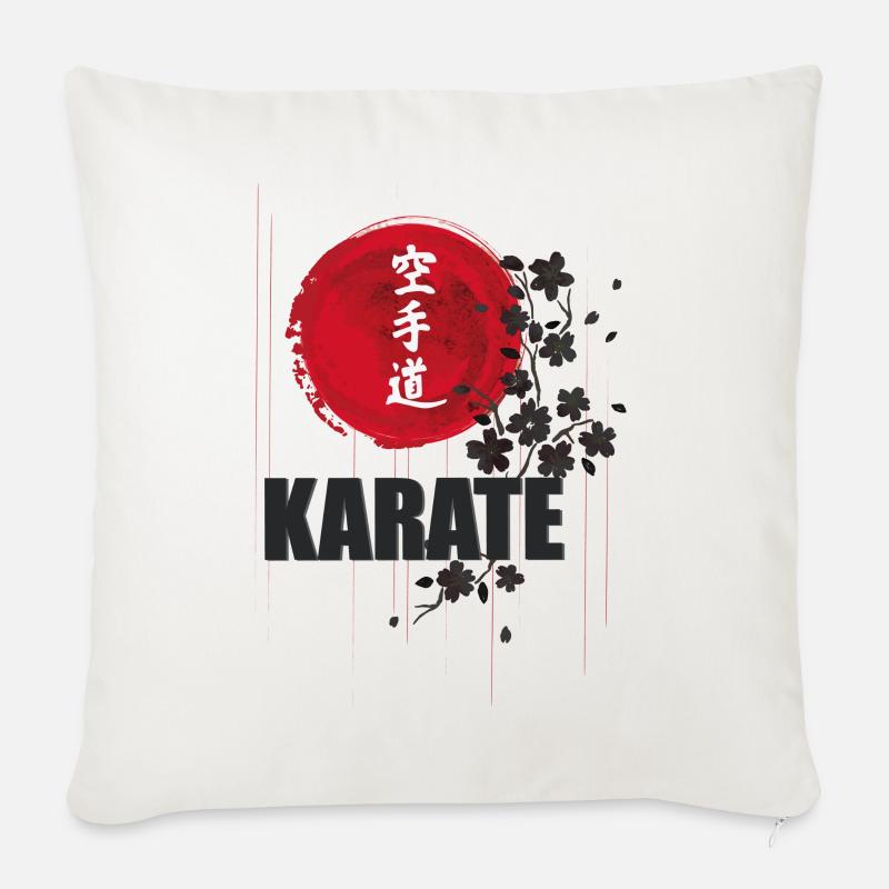 KARATE - Sofakissenbezug 45 x 45 cm - Naturweiß 