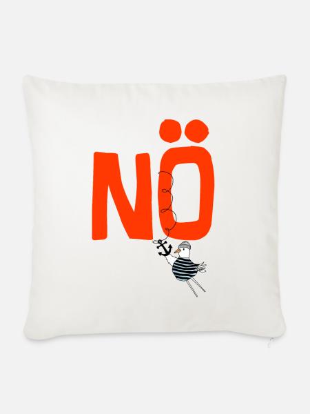 Nö - Sofakissenbezug 45 x 45 cm - Naturweiß