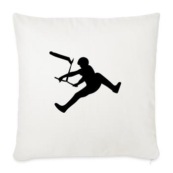 Stuntscooter Scooter Pedal Scooter - Sofa pillowcase 17,3'' x 17,3'' (45 x 45 cm) - natural white - Front