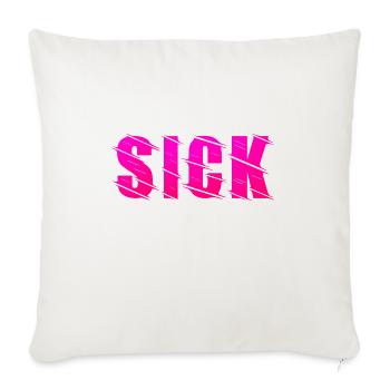 Sick Design - Sofakissenbezug 45 x 45 cm - Naturweiß  - Vorne