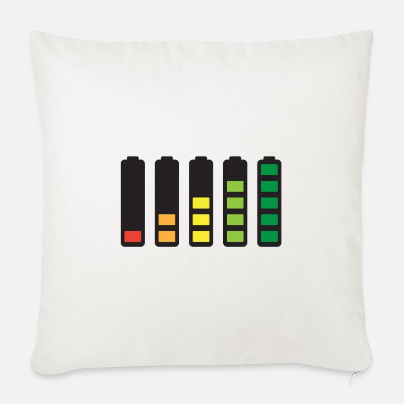 Battery - Sofakissenbezug 45 x 45 cm - Naturweiß 