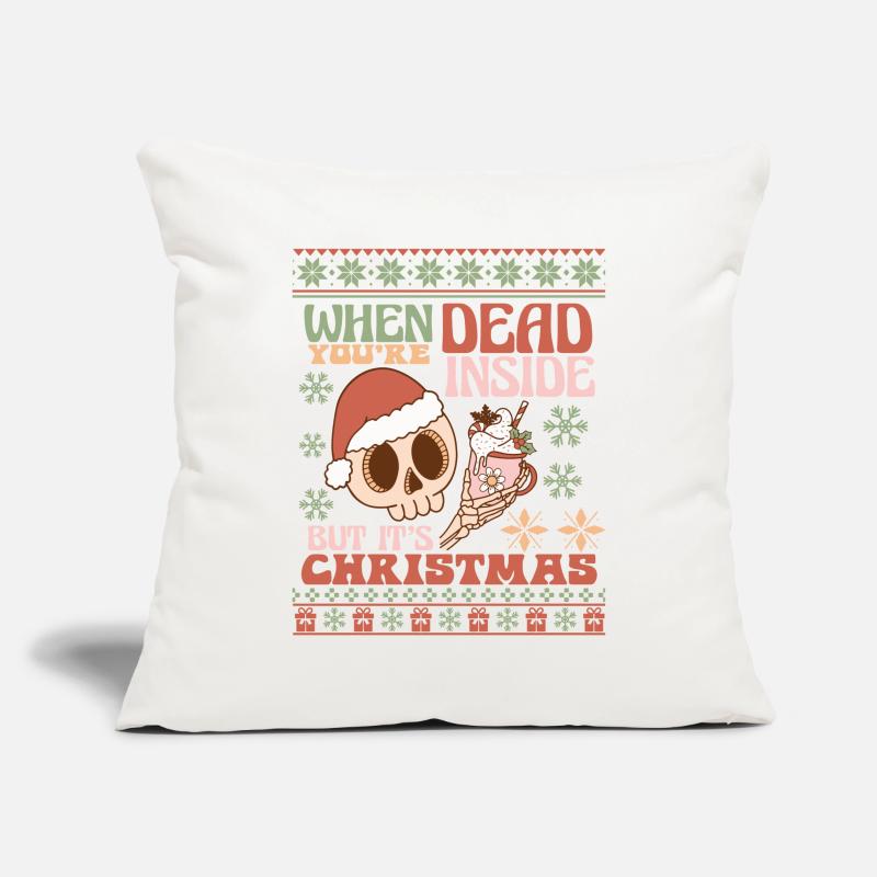 Pull de Noël moche Housse de coussin décorative 45 x 45 cm