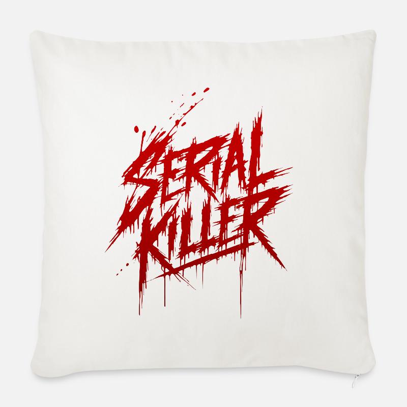 Serial killer - Sofakissenbezug 45 x 45 cm - Naturweiß 