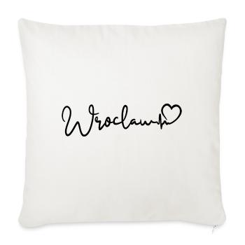 Battements de cœur de Wroclaw - Housse de coussin décorative 45 x 45 cm - blanc nature - Devant