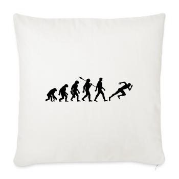 Evolution Sprinter - Athletics - Sofa pillowcase 17,3'' x 17,3'' (45 x 45 cm) - natural white - Front