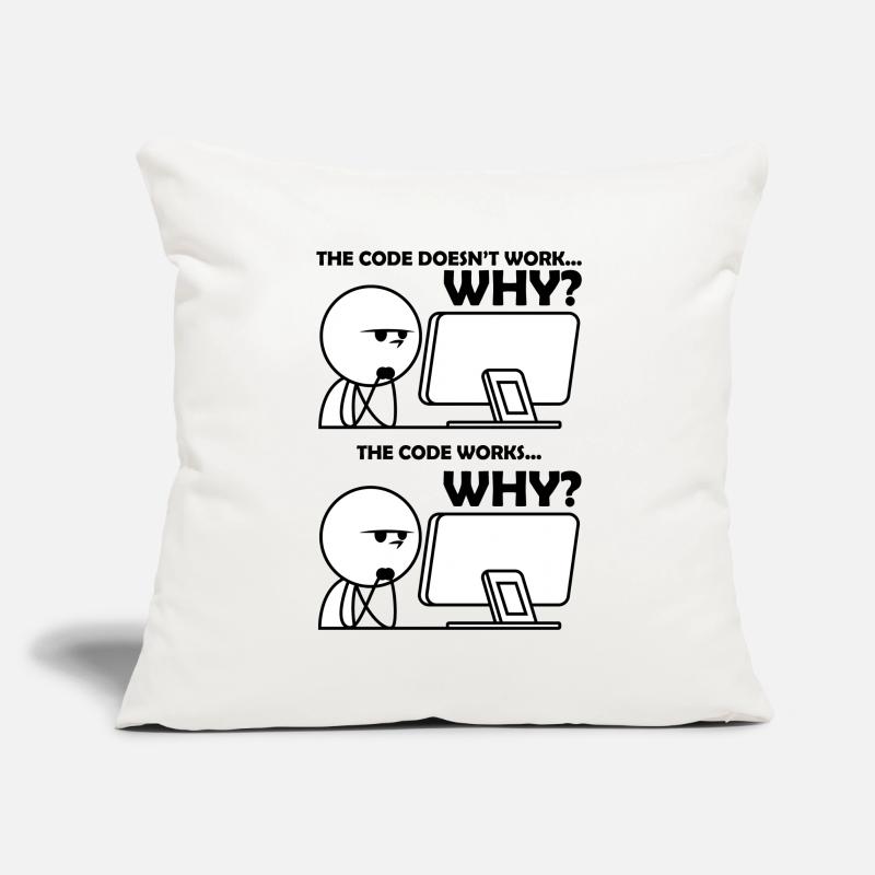 Programming Code Funny Sofa pillowcase 17,3'' x 17,3'' (45 x 45 cm)