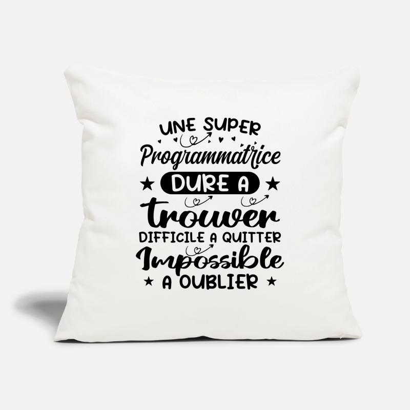 Une Super Programmatrice - Cadeau programmatrice Housse de coussin décorative 45 x 45 cm