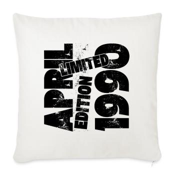 April LIMITED EDITION 1990 - Sofa pillowcase 17,3'' x 17,3'' (45 x 45 cm) - natural white - Front