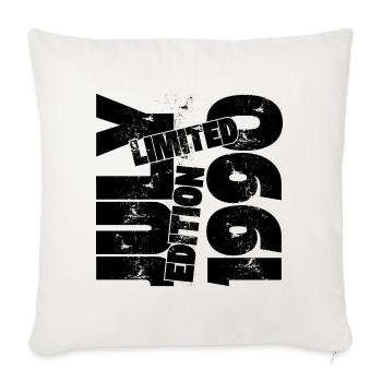 JULY LIMITED EDITION 1990 - Sofa pillowcase 17,3'' x 17,3'' (45 x 45 cm) - natural white - Front