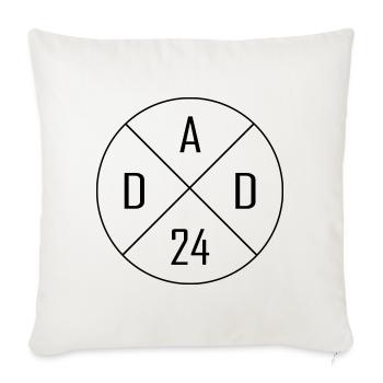Dad 24 Circle Cross Design - Sofa pillowcase 17,3'' x 17,3'' (45 x 45 cm) - natural white - Front