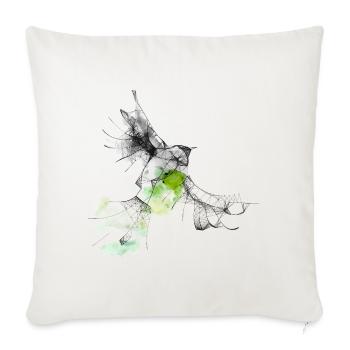 bird - Housse de coussin décorative 45 x 45 cm - blanc nature - Devant